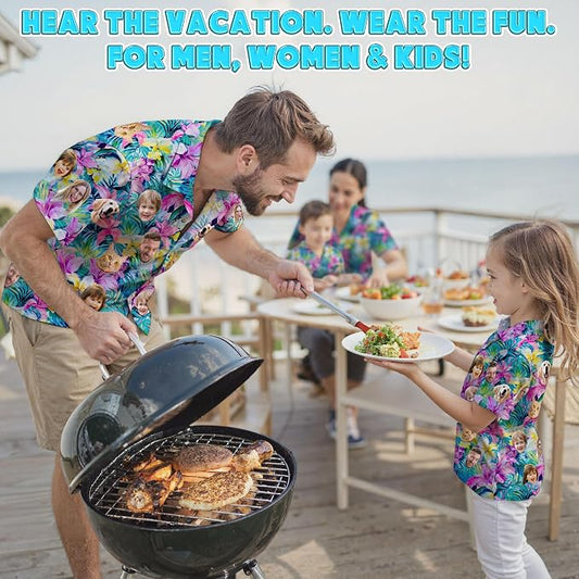 Custom Hawaiian Shirt with Face Photo Picture - Image 2