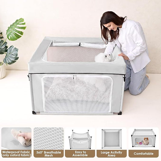 EHEYCIGA 42x42x26 Inches Puppy Playpen - Image 2