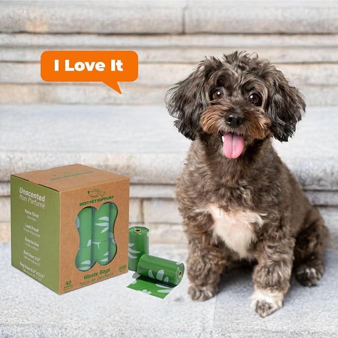 Best Pet Supplies Poop Bags for Dogs, 50% Post-Consumer Recycled Content dog - Image 8