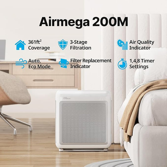 COWAY Air Purifiers for Home Up to 1, 748 ft², HEPA Filter for Smoke, Pet Dander - Image 2