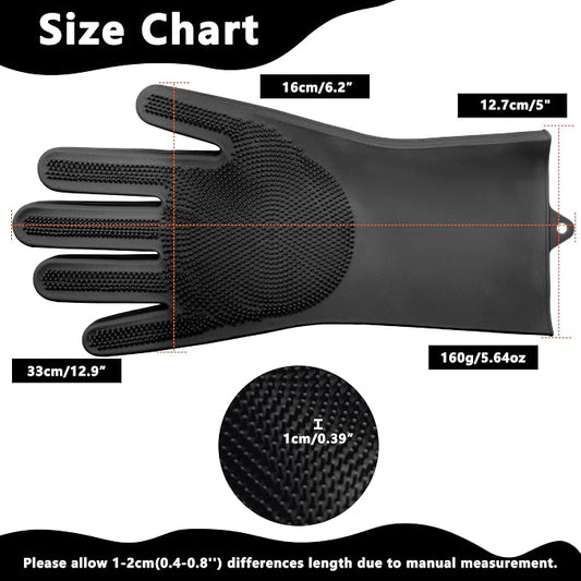 Pet Grooming Gloves—Heat Resistant Dog Washing Gloves - Image 2