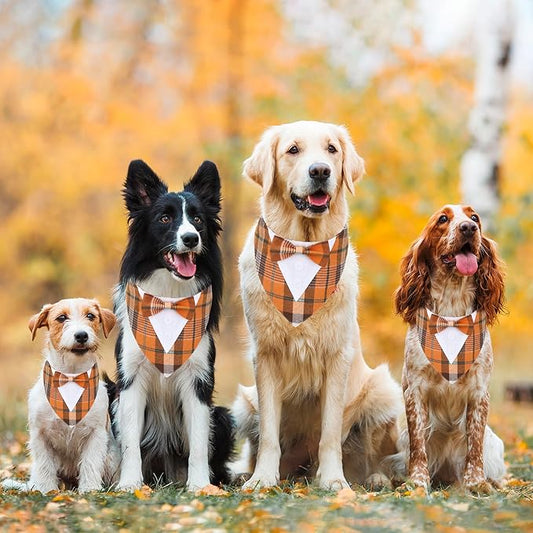 ADOGGYGO Fall Dog Tuxedo Bandana, Adjustable Halloween Thanksgiving Formal - Image 2