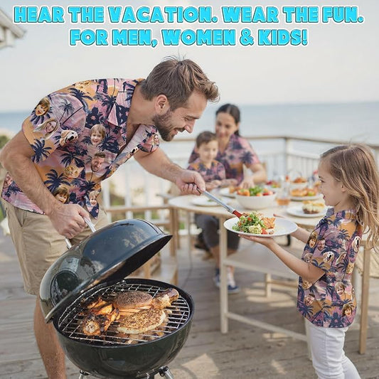 Custom Hawaiian Shirt with Face Photo Picture - Image 2