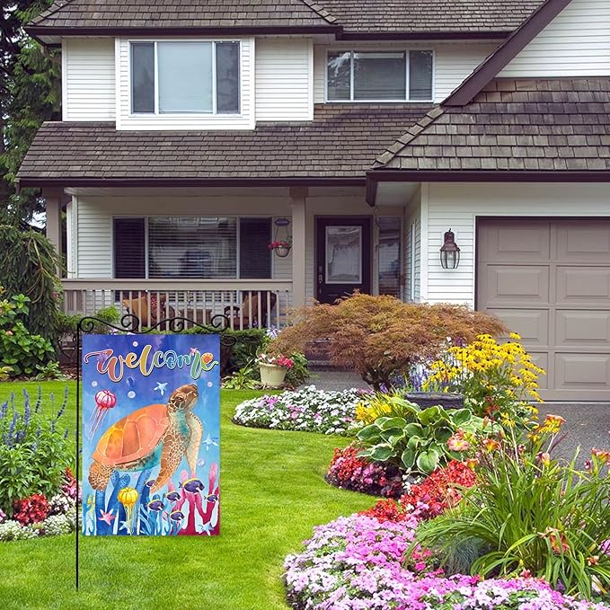 Welcome To Undersea World Garden Flag, Seasonal Outdoor Flag, Welcome Sea - Image 5