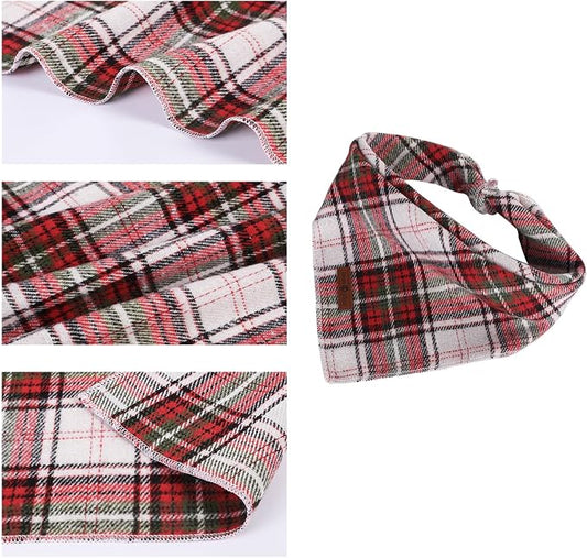 Lionet Paws Christmas Dog Bandana Washable Cotton Handkerchief Scarf Triangle - Image 2