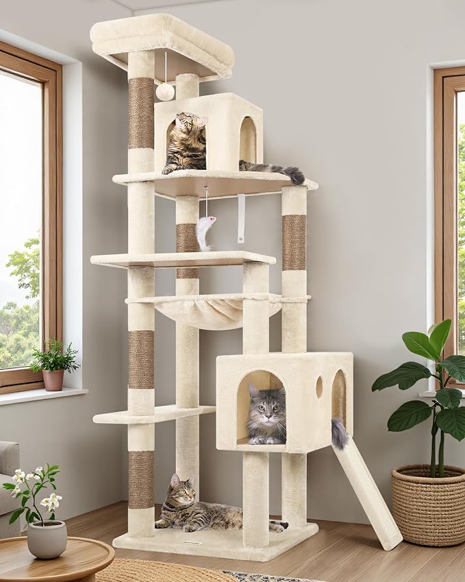 Globlazer Heavy Duty Cat Tree Tower, 70inch Sturdy Cat Tree - Image 7
