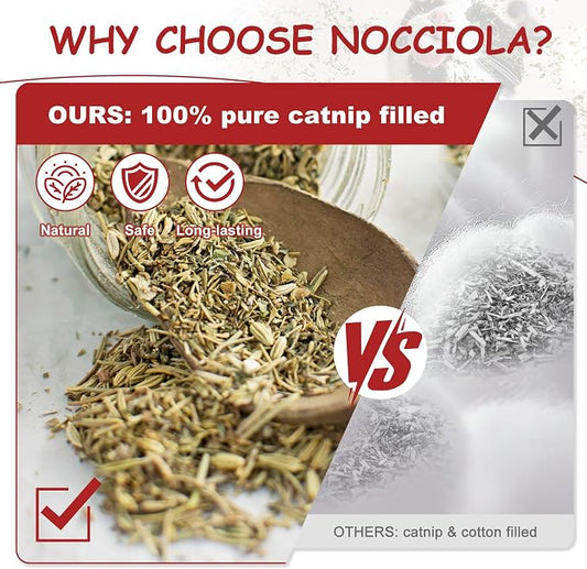 Nocciola 3 Pack Catnip Toys for Cats, Funny Cat Toys Filled - Image 2
