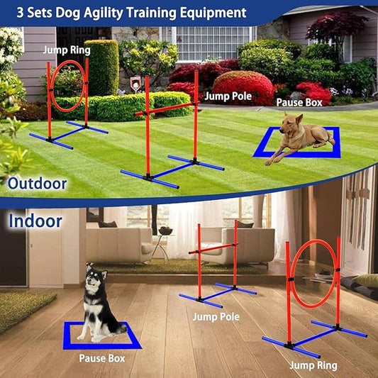 Dog Agility Training Equipment, Dog Obstacle Course Training Starter Kit Pet - Image 2