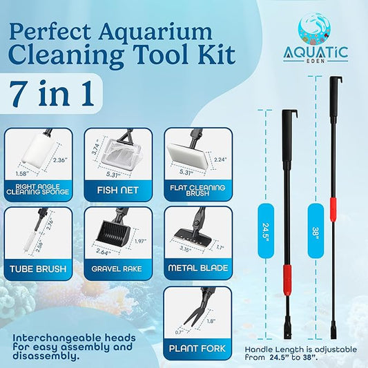 Aquarium Cleaning Tools 7 in 1 - Image 2