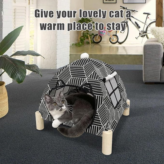 Pozico Portable Cat Tent Bed – Foldable Indoor Tent Bed - Image 2