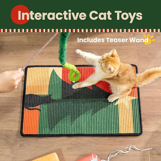 Cat Scratcher Mat, Sisal Cat Scratch Pad, Horizontal Floor Cat Scratching Pads - Image 2
