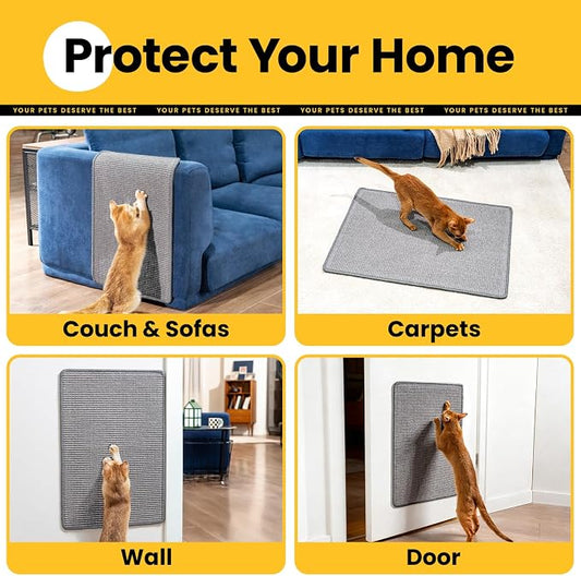 Cat Scratcher Mat, Natural Sisal Cat Scratch Pad - Image 2