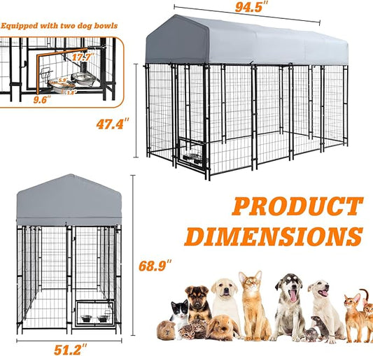 8x4x6 FT Outside Large Dog Kennel - Image 2