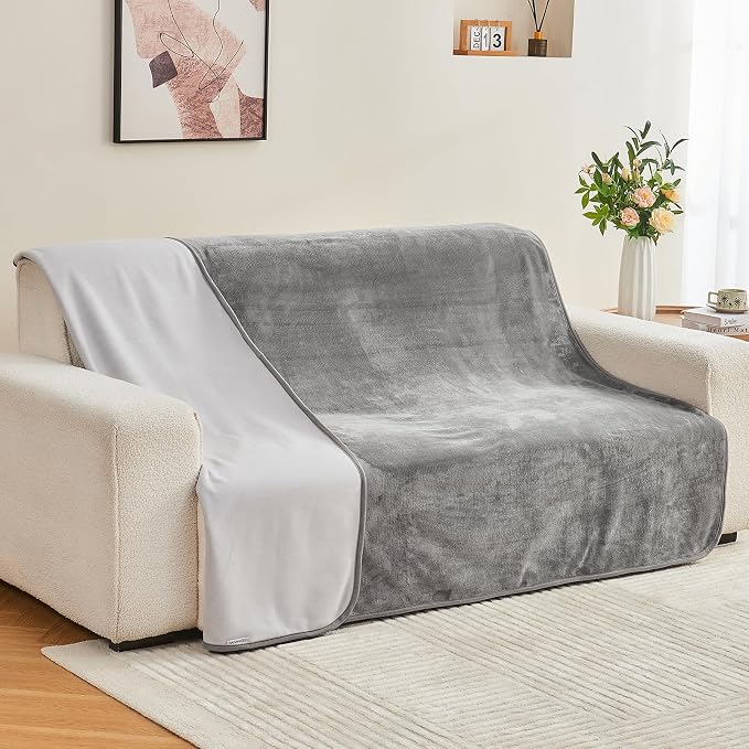 Waterproof Blanket 80"x90" for Adults, Reversible Waterproof Bed Cover for Dogs - Image 7