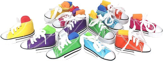 Bonka Bird Toys Pk12 Mini Sneakers 3" Long by 1.50" High by 1.25" Wide Parrot - Image 2