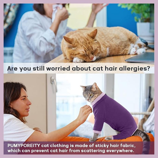 PUMYPOREITY Cat Hair Sticky Sweater, Recovery Suit - Image 2