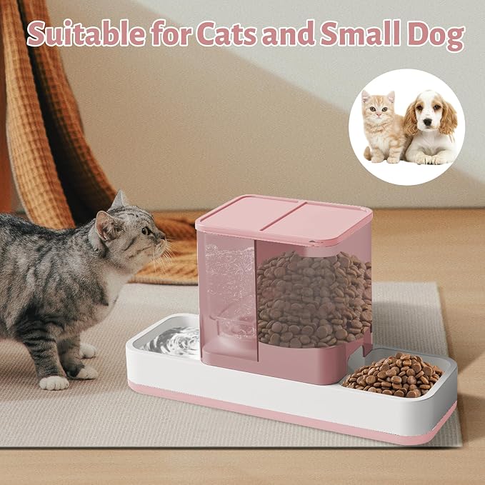 Yummy Sam Automatic Small Pet Feeder and Water Dispenser, 2 in 1 Gravity Cat - Image 7