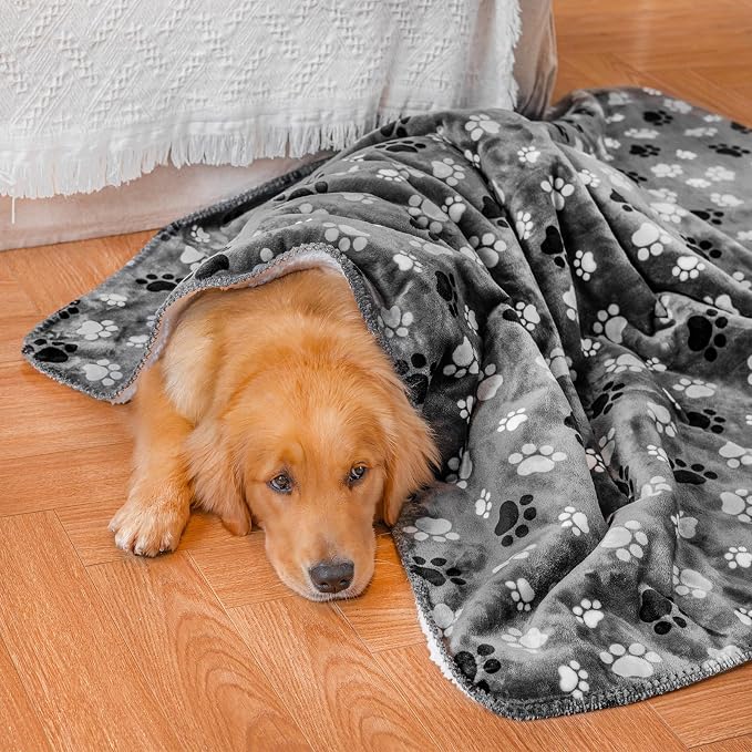 Waterproof Pet Blanket Dog Blankets, Pattern Printing Super Soft Warm Fluffy - Image 8
