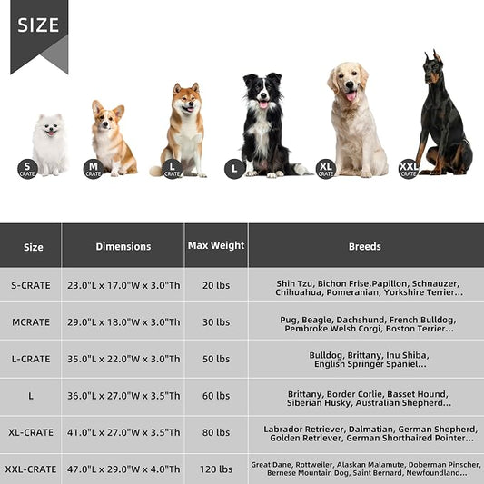 Dog Bed Large Sized Dogs, Orthopedic Flannel Pet Beds - Image 2