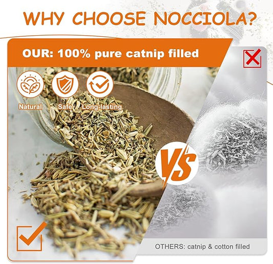 Nocciola Cat Toys, 3 Pack Funny Catnip Toys Filled - Image 2