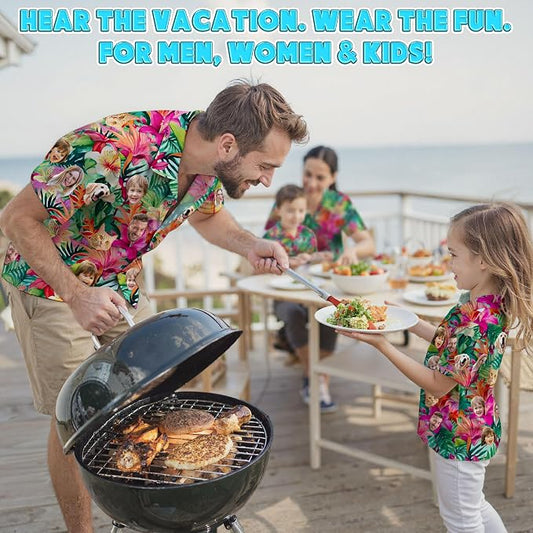 Custom Hawaiian Shirt with Face Photo Picture - Image 2