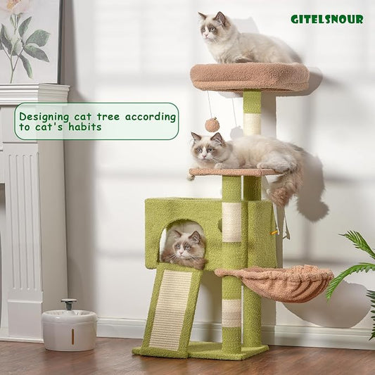 Cat Tree, 41.3" Cat Tower for Indoor Kittens - Image 2