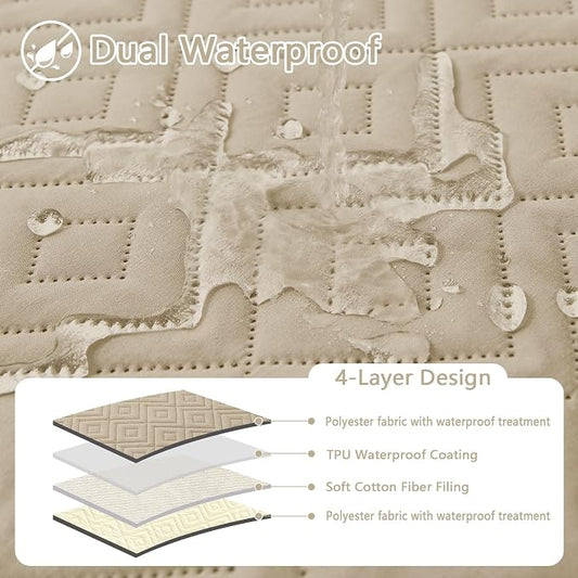 hyha Waterproof Dog Blanket, Soft Pet Bed Blankets, Waterproof Sofa Couch Cover - Image 2