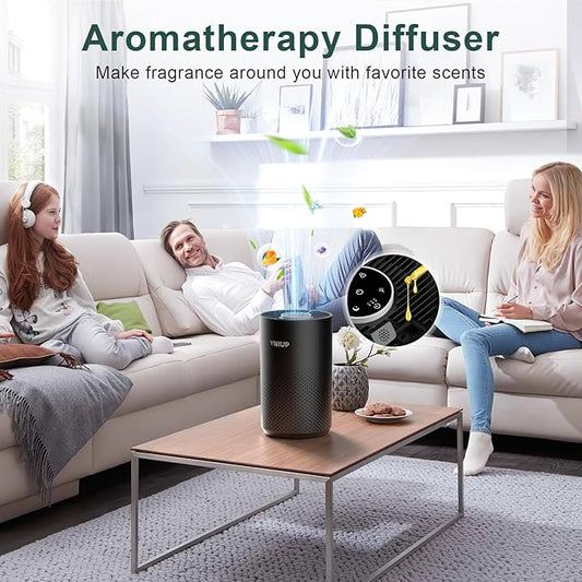 Air Purifiers for Bedroom Home up to 1250 ft², Vniup H14 True HEPA Room Air - Image 2