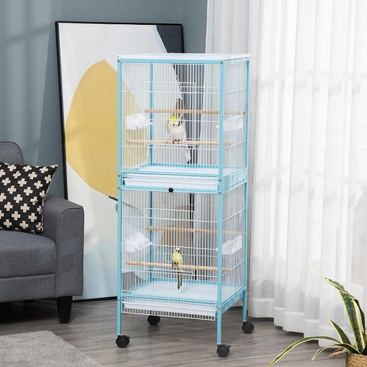 PawHut Large Bird Cage with 1.7 ft. Width - Image 2