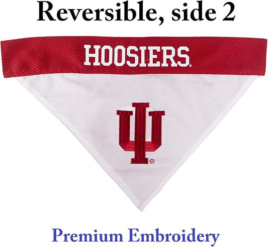 Pets First Collegiate Pet Accessories, Reversible Bandana, Indiana Hoosiers - Image 2