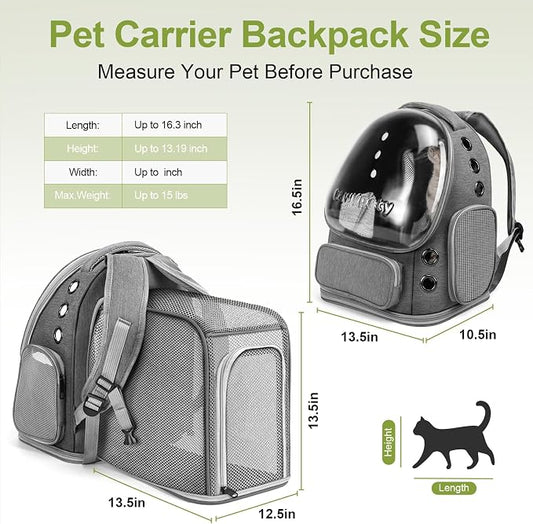Expandable Cat Backpack, Cat Bubble Backpack Carrier - Image 2