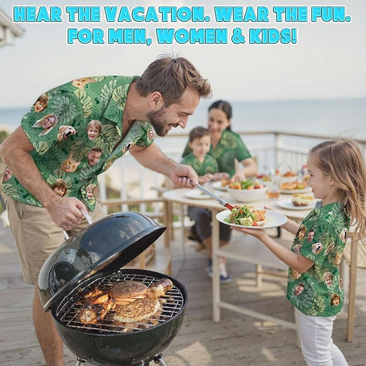 Custom Hawaiian Shirt with Face Photo Picture - Image 2