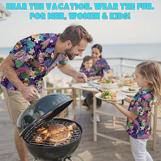 Custom Hawaiian Shirt with Face Photo Picture - Image 2