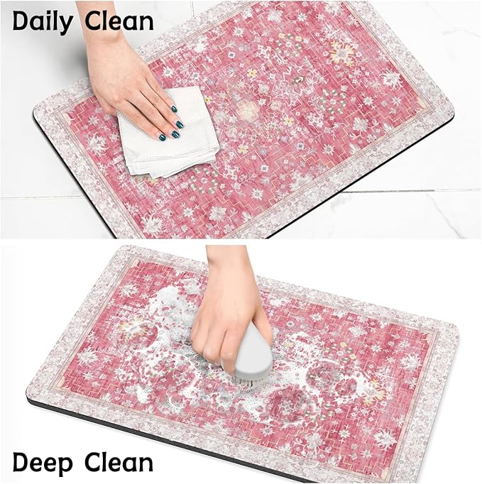 Pet Food Mats for Floor, Absorbent Dog Mat for Food and Water Dispenser Mat - Image 7