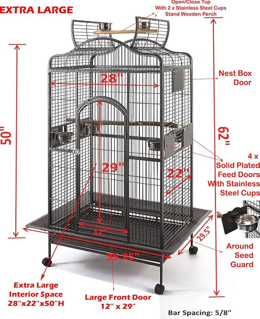 2 Color, Extra Large Wrought Iron Dome Top - Image 2