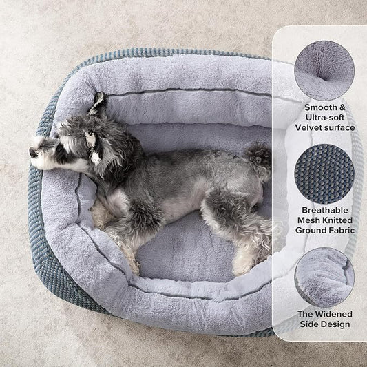 INVENHO Small Dog Bed Orthopedic Warming Soft Calming Sleeping Durable - Image 2