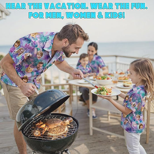 Custom Hawaiian Shirt with Face Photo Picture - Image 2
