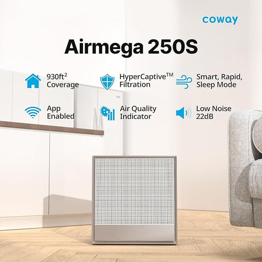 COWAY Air Purifiers for Home Large Room Up to 1, 860 ft², Washable Pre-Filter - Image 2