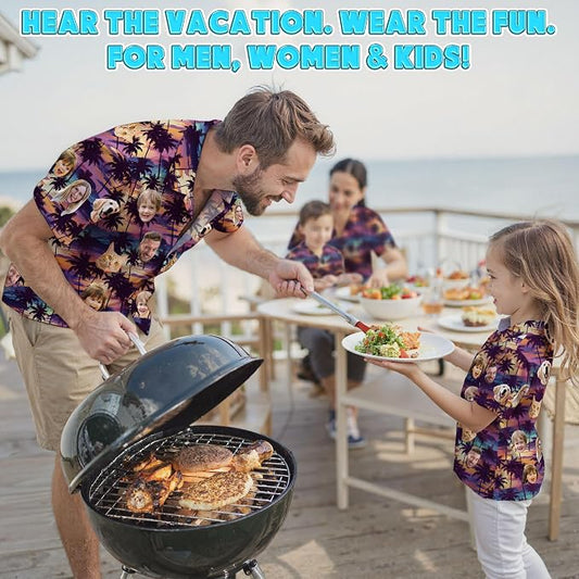 Custom Hawaiian Shirt with Face Photo Picture - Image 2