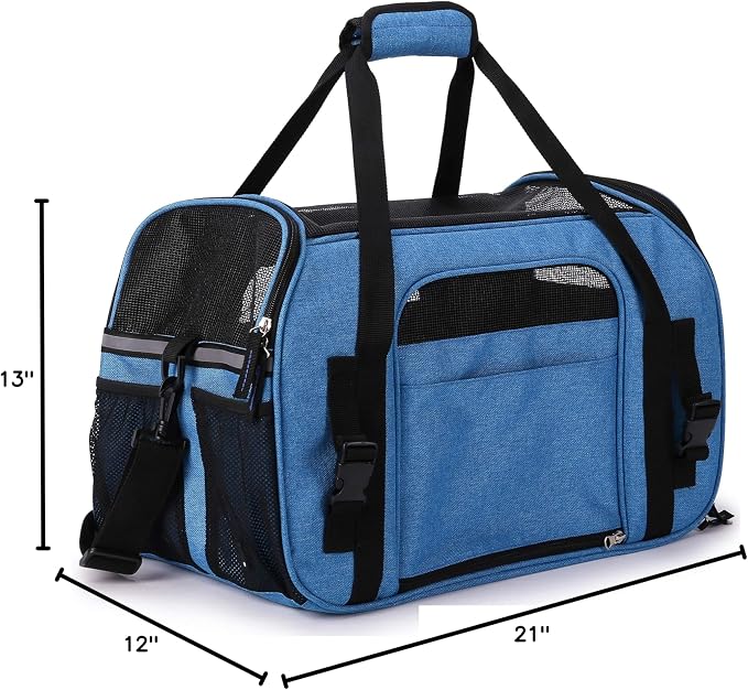 EliteField Soft Pet Carrier Soft Sided Dog Puppy Cat Carrier Travel Bag - Image 9