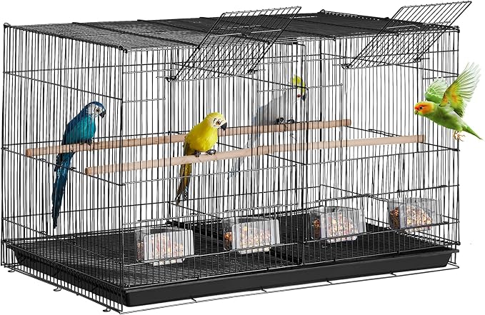 VEVOR 30-inch Flight Bird Cage, Stackable Divided Small Parakeet Cage - Image 9