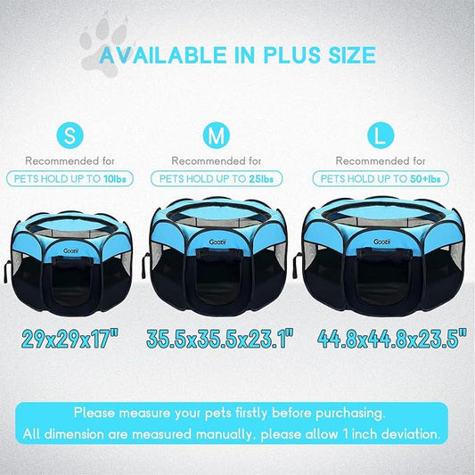 Portable Dog Playpen Indoor Outdoor, Collapsible Pet Dog Playpen - Image 2