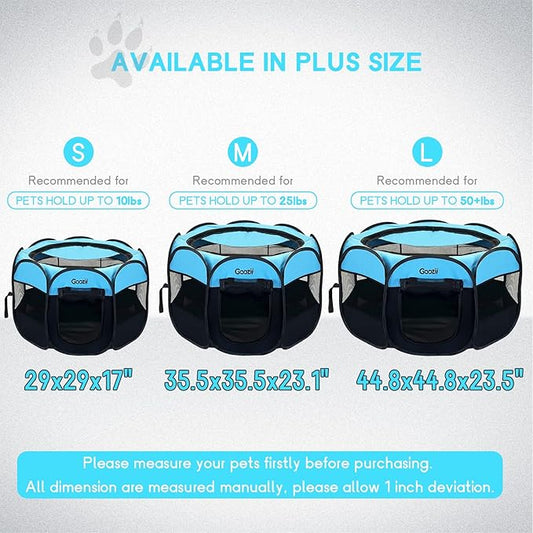 Dog Playpen for Large Dogs Portable Collapsible, Indoor Outdoor Cat Pet Puppy - Image 2