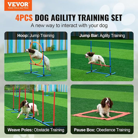 VEVOR Dog Agility Training Equipment, Dog Agility Course Backyard Set - Image 2