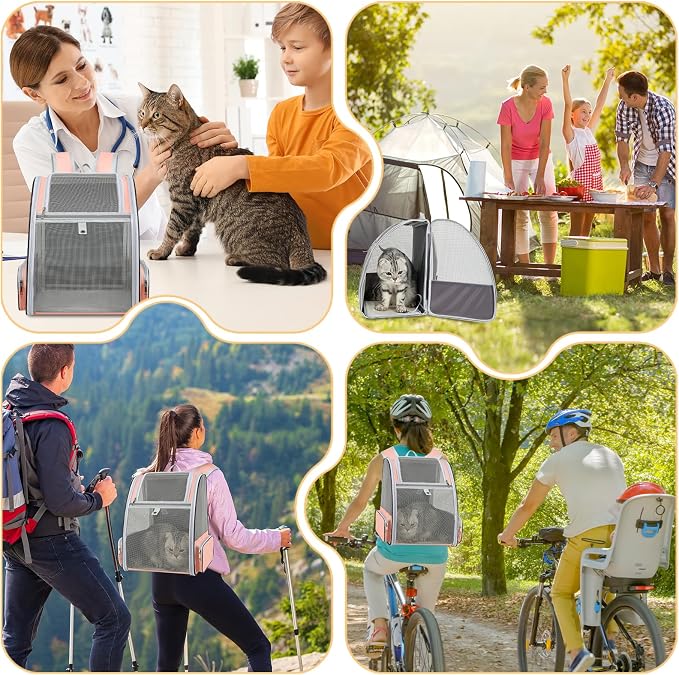 Cat Backpack Carrier Large Pet Backpack - Image 7