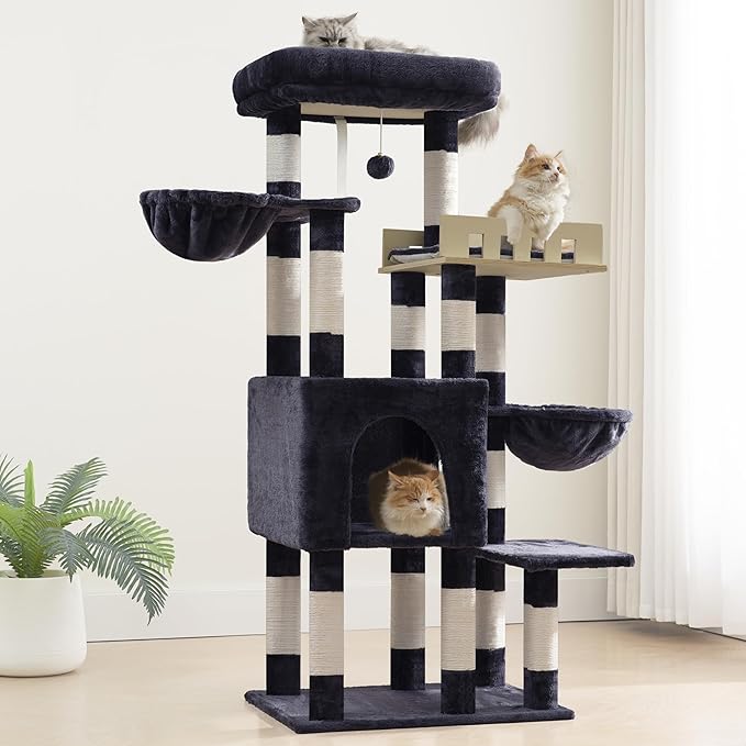Cat Tree for Indoor Cats Large Adult, Heavy Duty Cat Tree for Large Cats 20 lbs+ - Image 9