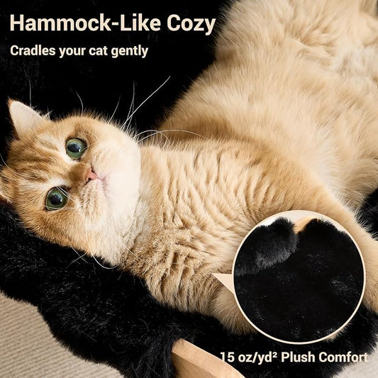 Solid Wood Cat Couch Bed for Indoor Cats, Modern Cat Sofa - Image 2