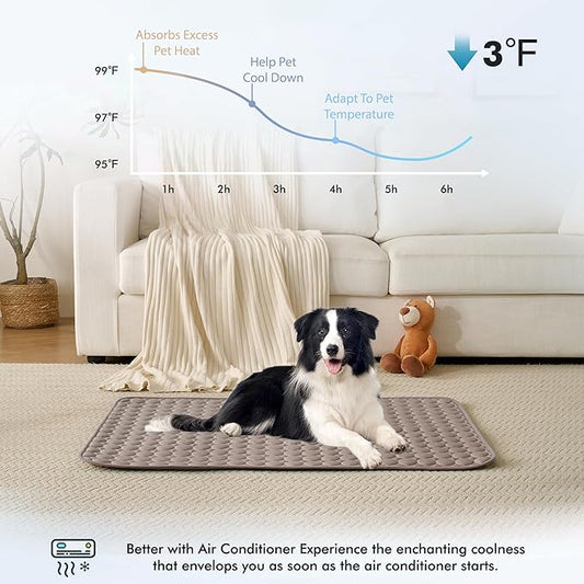 MICROCOSMOS Summer Cooling Mat & Sleeping Pad- Water Absorption Top, Easy Carry - Image 2