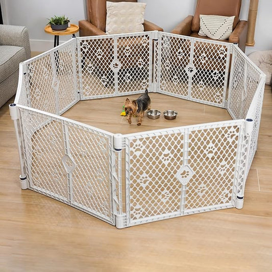 MyPet 8-Panel Paws Petyard, Durable & UV-Resistant Puppy Playpen, - Image 2