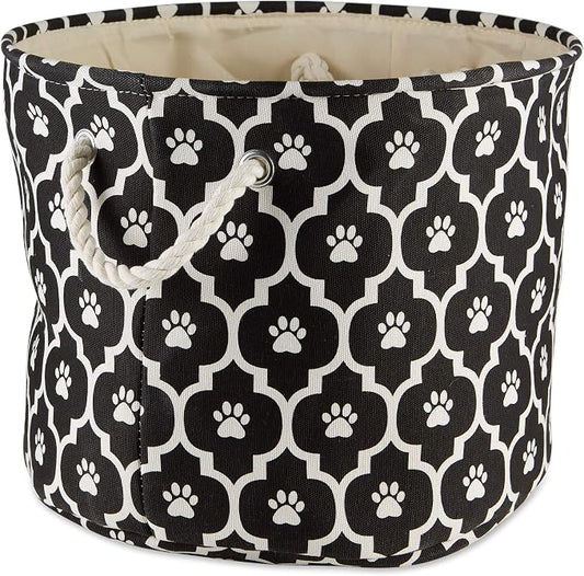 Bone Dry 6192 Pet Storage Collection Lattice Paw Print, Large Round - Image 2